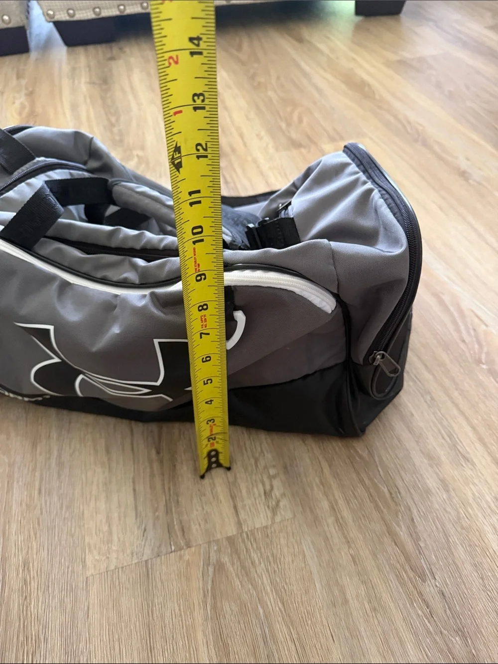 Under Armour Gray and Black Storm Duffel Bag